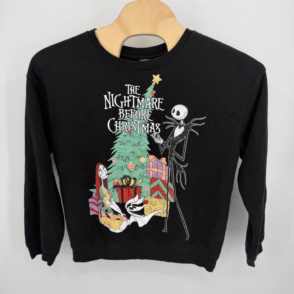 Disney Nightmare Before Christmas Men's Women's XXL Sweatshirt Black Skellington